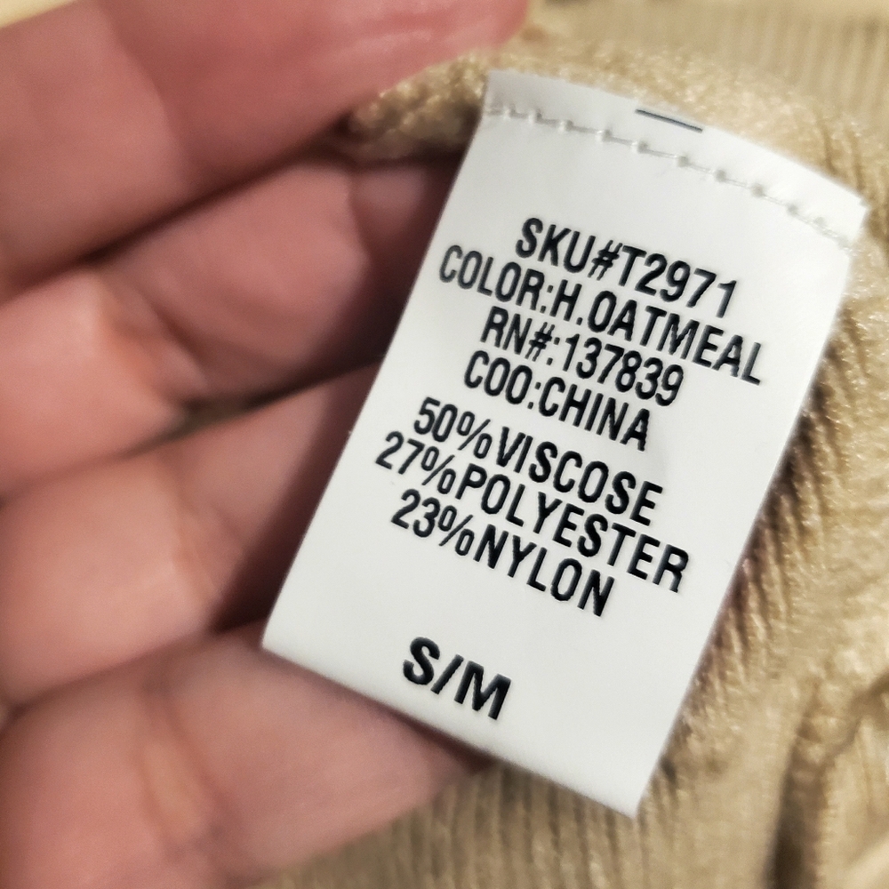 Korye Oatmeal Viscose Hoodie - Picture 9 of 11